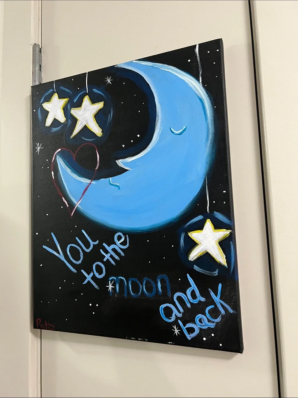 Blue Moon Canvas Wall Art – 